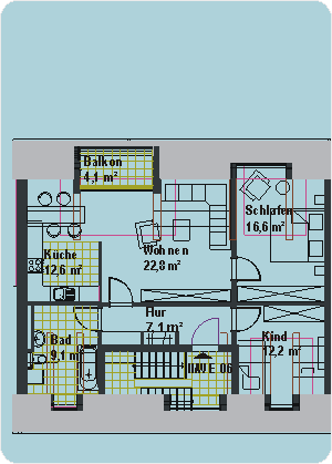 Wohnungsgrundriss WE 06