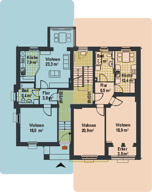 Wohnungsgrundriss